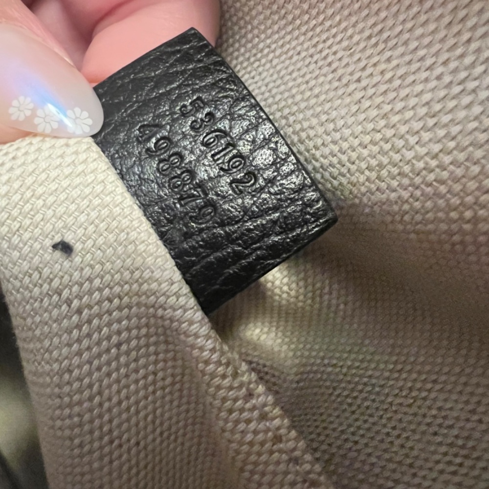 Gucci Pebbled Calfskin Soho Chain Backpack- BLACK - Picture 5 of 6